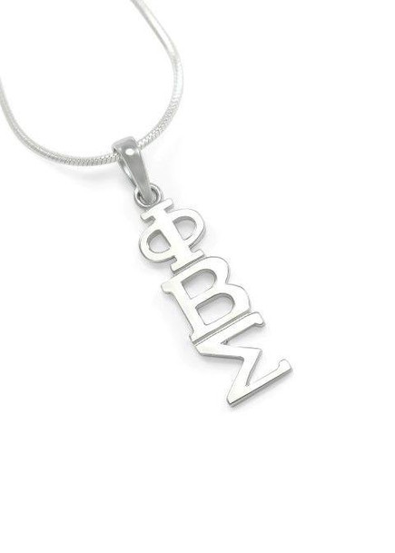 TCS Phi Beta Sigma Sterling Silver Lavaliere Pendant w/ 18" Chain 
