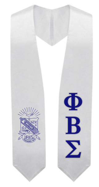  Phi Beta Sigma Super Crest - Shield Graduation Stole 
