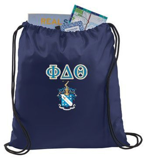 Phi Delta Theta Crest - Shield Cinch Sack