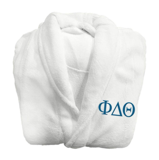  Phi Delta Theta Fraternity Lettered Bathrobe 