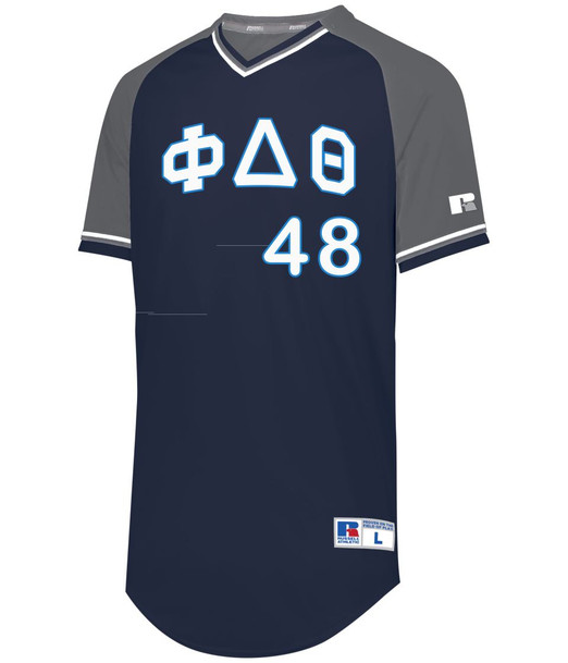 Phi Delta Theta Classic V-Neck Baseball Jersey