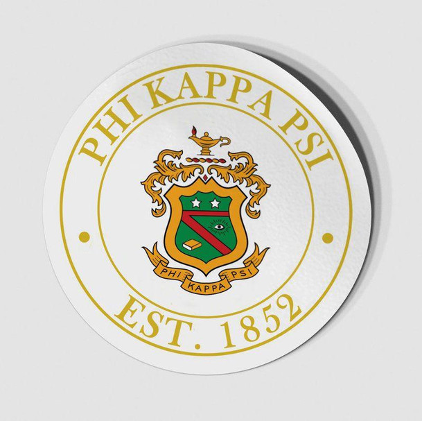  Phi Kappa Psi Circle Crest - Shield Decal 
