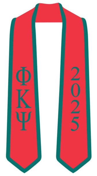  Phi Kappa Psi Graduation Sash Stole w/ Year 