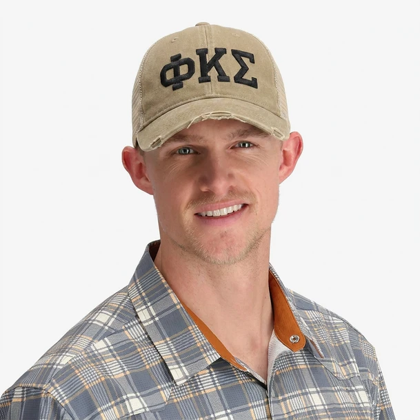 Phi Kappa Sigma Distressed Trucker Hat
