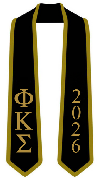 Phi Kappa Sigma Graduation Sash Stole w/ Year