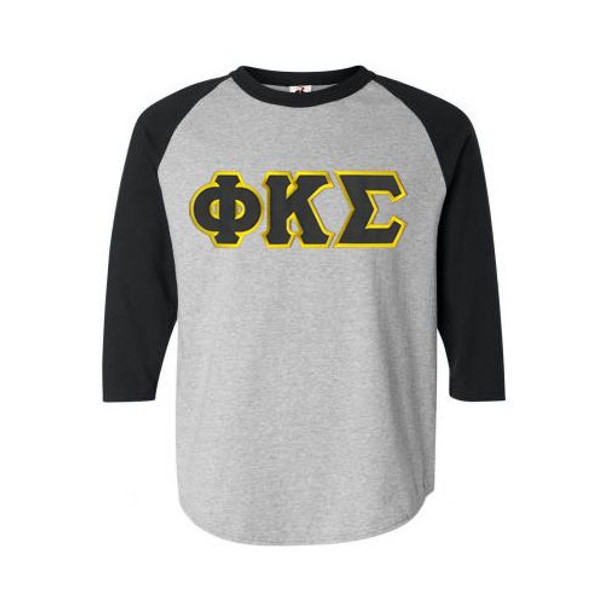 DISCOUNT- Phi Kappa Sigma Lettered Raglan T-Shirt