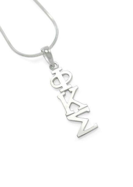TCS Phi Kappa Sigma Sterling Silver Lavaliere Pendant w/ 18" Chain 