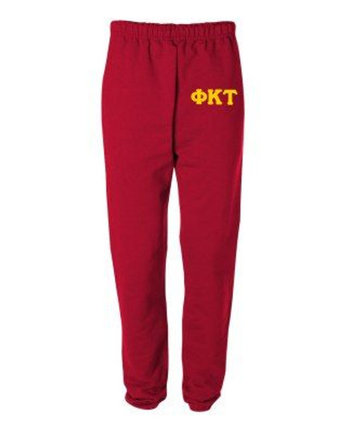 Phi Kappa Tau Greek Lettered Thigh Sweatpants