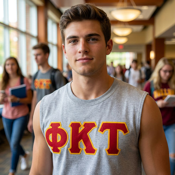 DISCOUNT- Phi Kappa Tau Lettered Sleeveless Tee