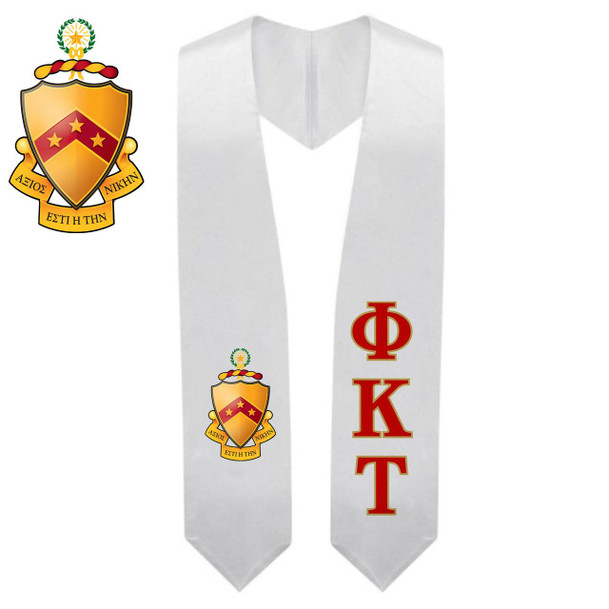  Phi Kappa Tau Super Crest - Shield Graduation Stole 