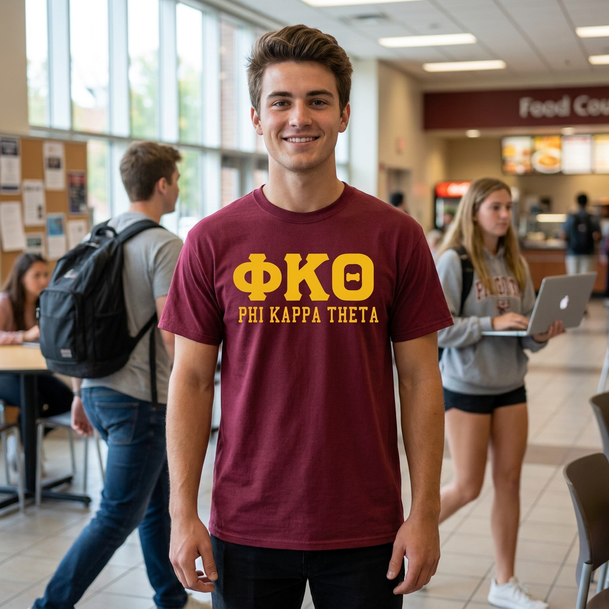 Phi Kappa Theta Greek Custom Comfort Colors Heavyweight T-Shirt