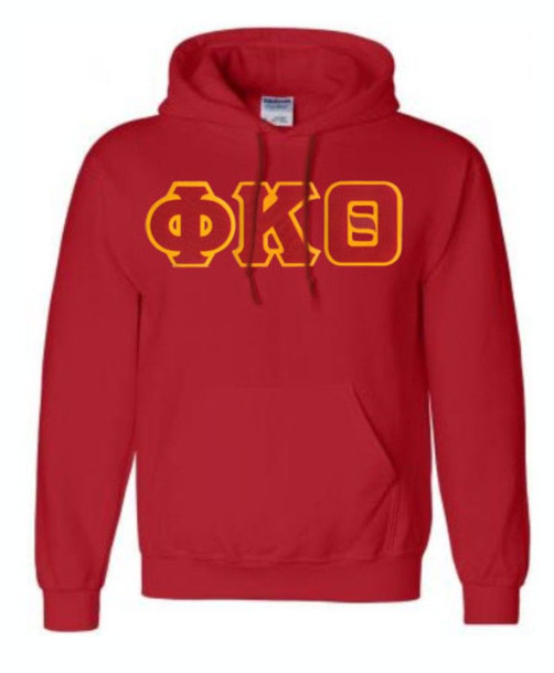 DISCOUNT Phi Kappa Theta Lettered Hooded Sweatshirt