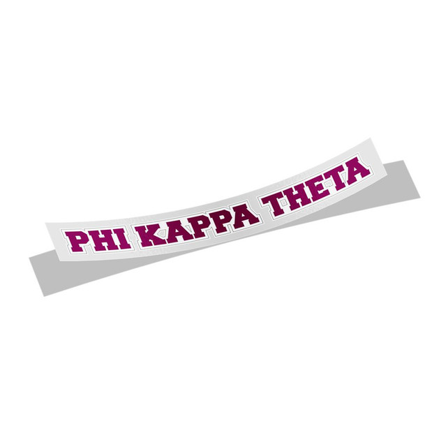 Phi Kappa Theta Long Window Sticker