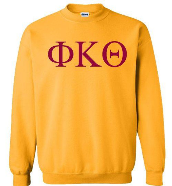  Phi Kappa Theta Lettered World Famous Greek Crewneck 