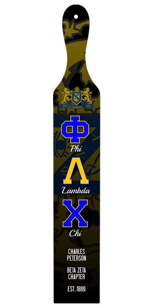 Craftique Phi Lambda Chi Custom Full Color Paddle 