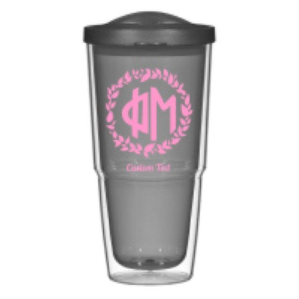 Phi Mu 24oz Biggie Tumbler with Lid