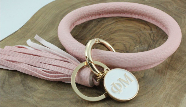 Phi Mu Bangle Keychain