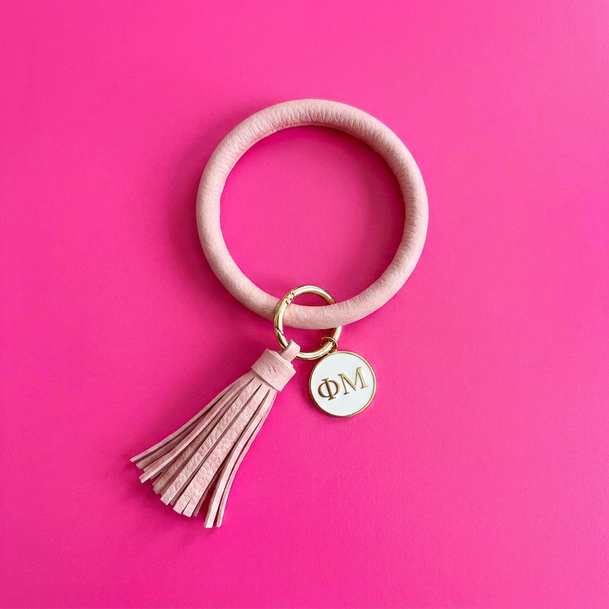 Phi Mu Bangle Keychain