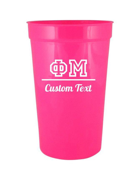  Phi Mu Custom Greek Collegiate Stadium Cup 