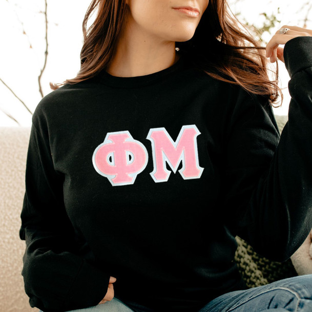 Phi Mu Lettered Crewneck