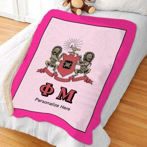  Phi Mu Sherpa Lap Blanket 