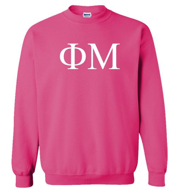 Phi Mu Lettered World Famous Greek Crewneck