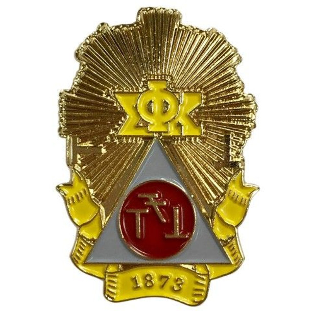 Phi Sigma Kappa Color Crest - Shield Pins