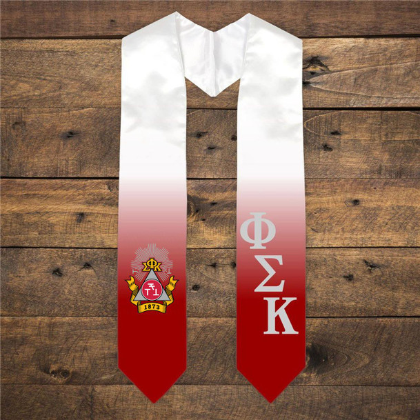  Phi Sigma Kappa Extra Fancy Diagonal Greek Graduation Stole W Crest 