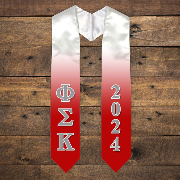 Phi Sigma Kappa Extra Fancy Greek Graduation Stole W Year