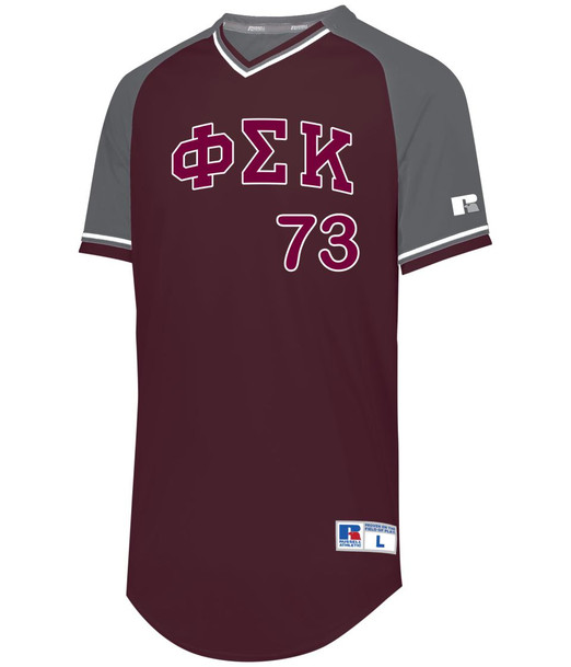 Phi Sigma Kappa Classic V-Neck Baseball Jersey