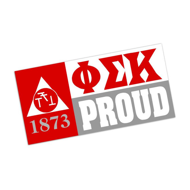 Phi Sigma Kappa Proud Bumper Sticker - CLOSEOUT