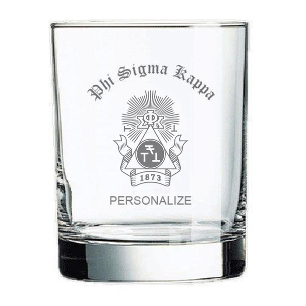 Phi Sigma Kappa Old Style Glass