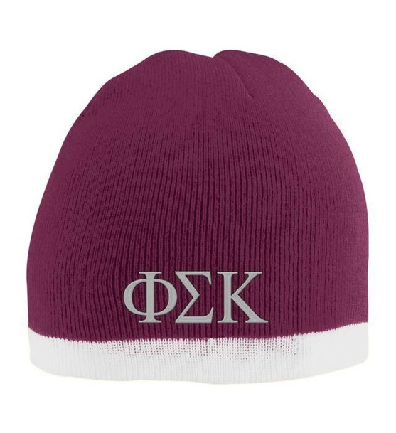  Phi Sigma Kappa Two Tone Knit Beanie 