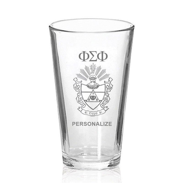 Phi Sigma Phi Mixing Glass