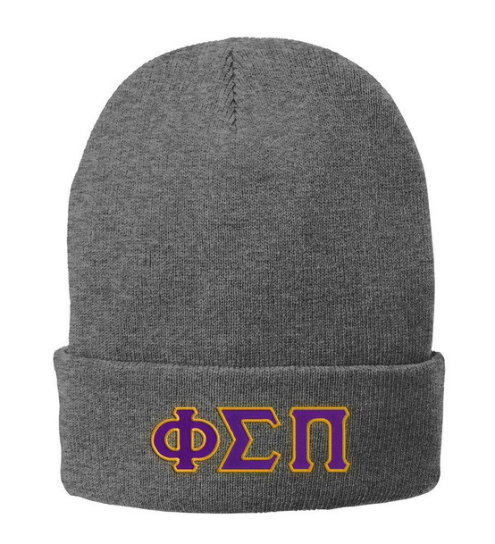  Phi Sigma Pi Big Letter Knit Cap 