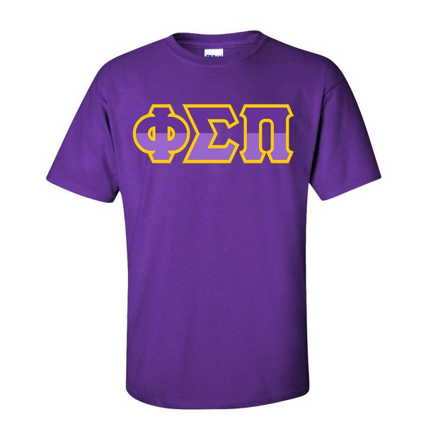  Phi Sigma Pi Two Tone Greek Lettered T-Shirt 