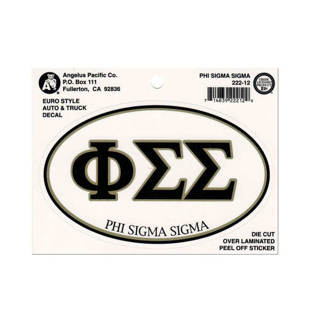  Phi Sigma Sigma Euro Style Sticker 