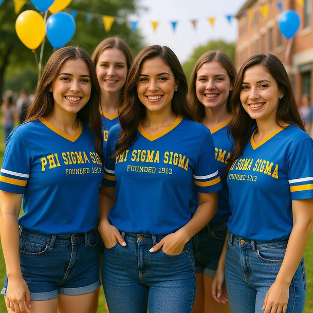 Phi Sigma Sigma Boyfriend Style Founders Jersey
