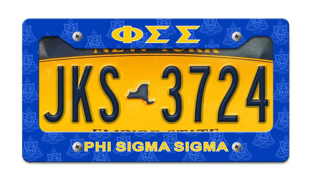 Phi Sigma Sigma License Plate Frame