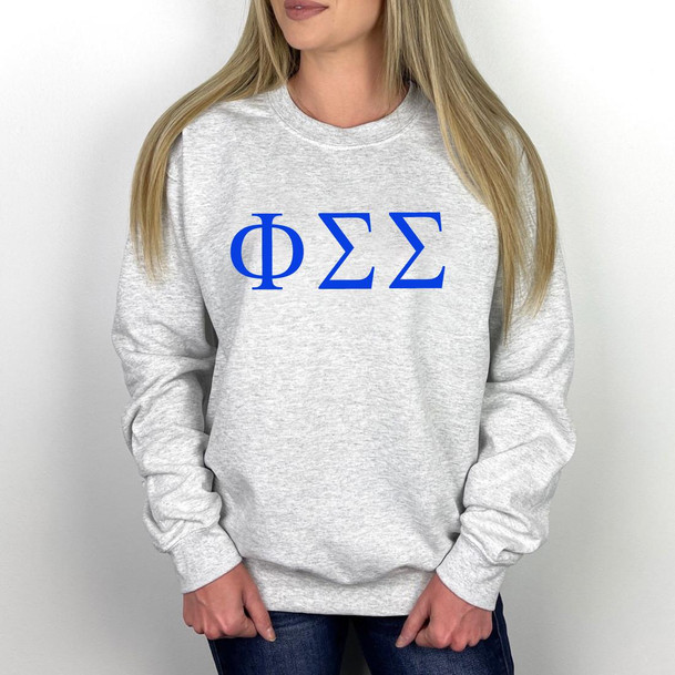  Phi Sigma Sigma Lettered World Famous Greek Crewneck 