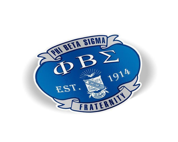  Phi Beta Sigma Banner Crest - Shield Decal 