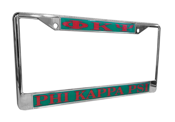 Craftique Phi Kappa Psi Chrome License Plate Frames 