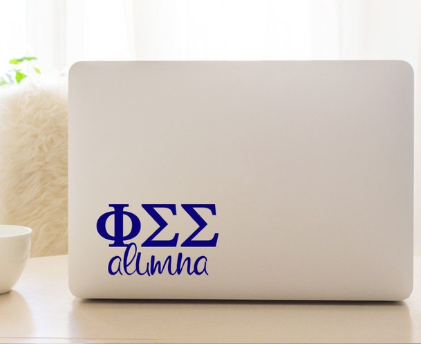 Phi Sigma Sigma Alumna Decal