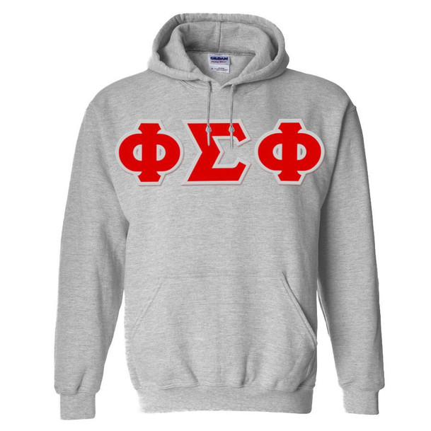  Phi Sigma Phi Lettered Twill Hoodie 