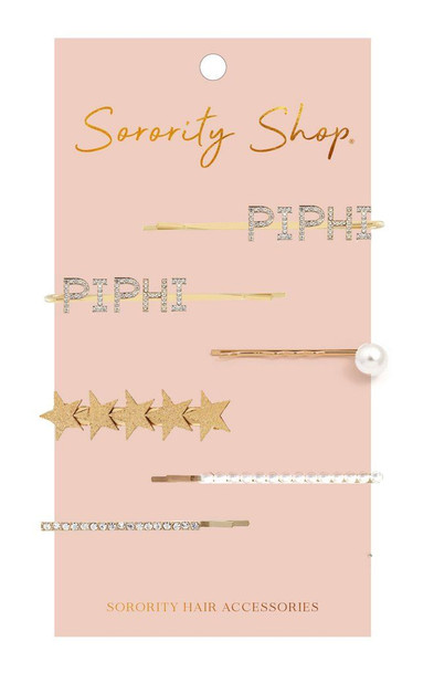 Pi Beta Phi Hair Clips