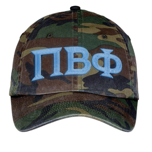  Pi Beta Phi Lettered Camouflage Hat 