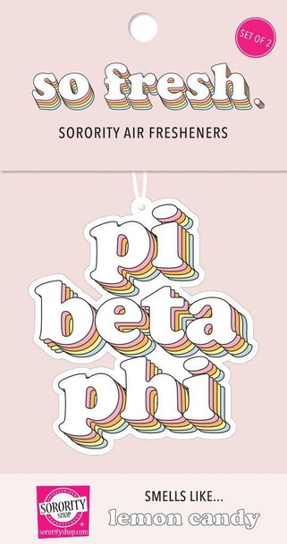 Sorority Shop Pi Beta Phi Retro Air Freshener (2 pack) 