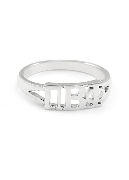 TCS Pi Beta Phi Sterling Silver Letter Ring 