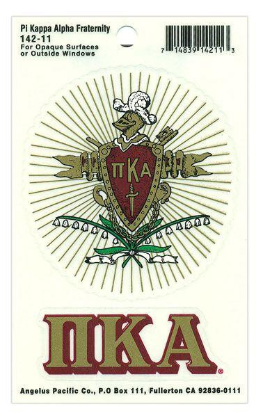  Pi Kappa Alpha Crest - Shield Decal 