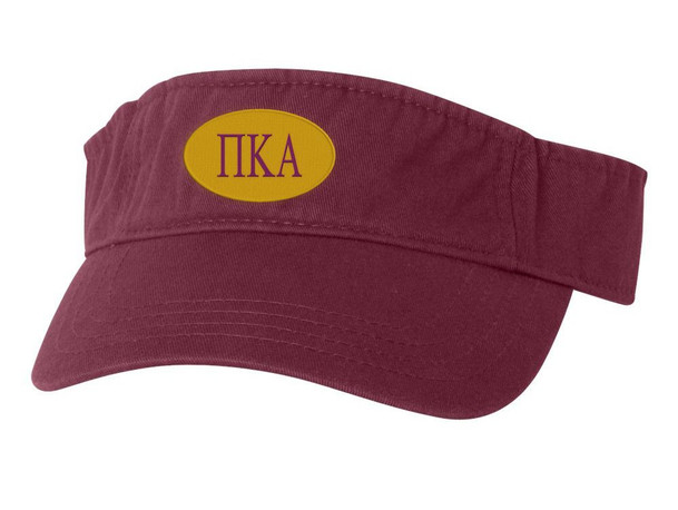 Pi Kappa Alpha Greek Oval Heavy Visor